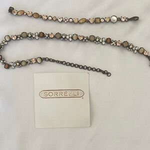 Sorrelli Gold and Cream Crystal Necklace